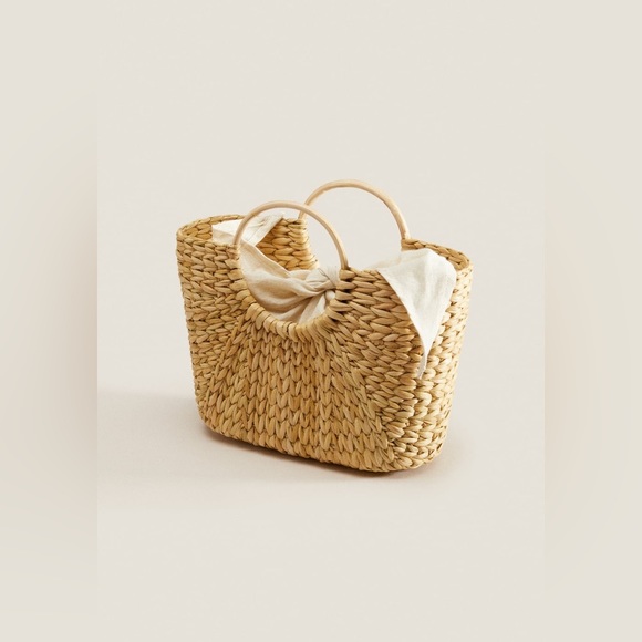 Mini Rattan Tote Bag - Picture 3 of 6